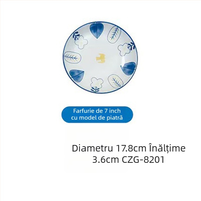 Set de veselă din porțelan cu oase, stil european, design modern minimalist, farfurii și boluri din ceramică, vase pentru acasă, cadou pentru casa nouă, vânzare en gros
