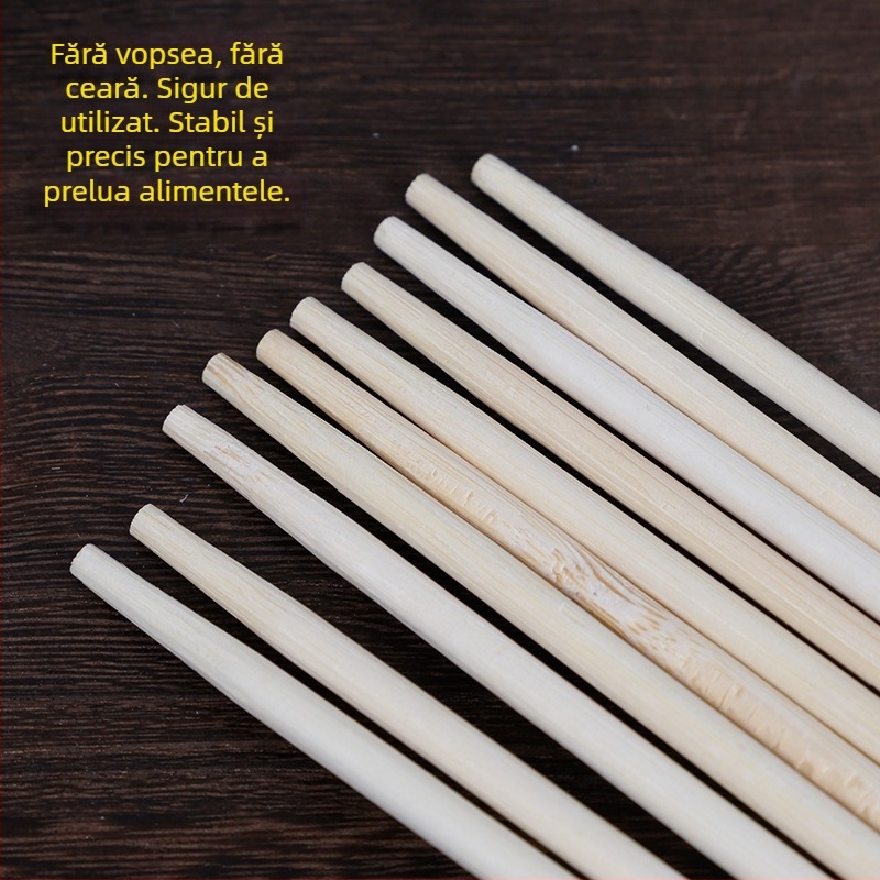 Bețișoare de unică folosință, ambalate individual, de calitate alimentară, pentru restaurante, pentru takeout și uz casnic, 50 perechi