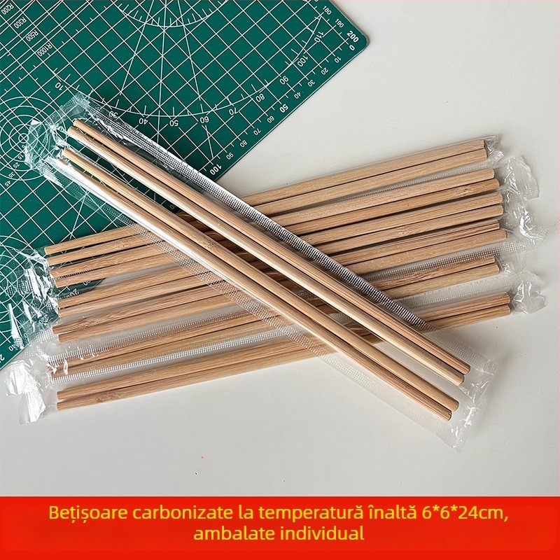 Bețișoare de unică folosință, ambalate individual, de calitate alimentară, pentru restaurante, pentru takeout și uz casnic, 50 perechi