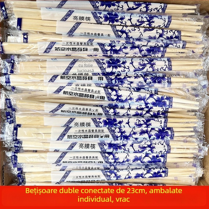 Bețișoare de unică folosință, ambalate individual, de calitate alimentară, pentru restaurante, pentru takeout și uz casnic, 50 perechi