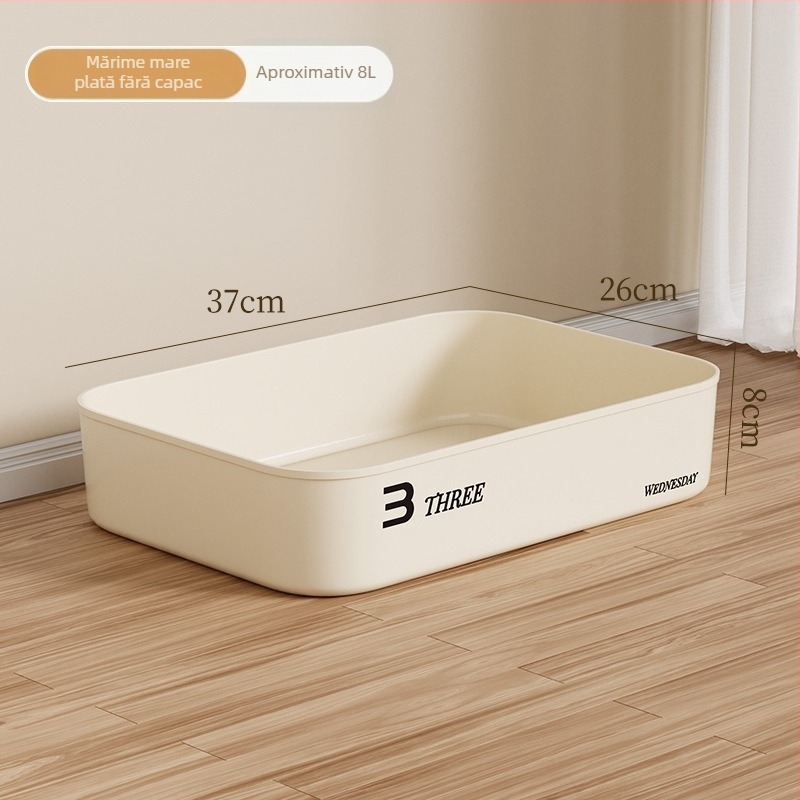 Cutie organizatoare din plastic pentru birou, cu capac, stil japonez, pentru cosmetice și alte obiecte