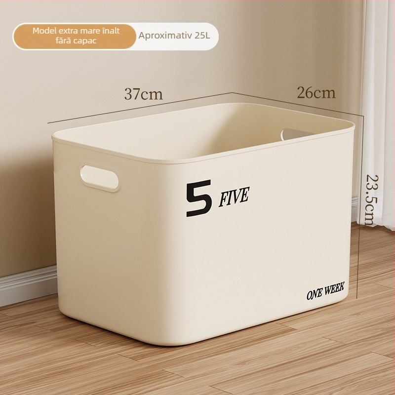 Cutie organizatoare din plastic pentru birou, cu capac, stil japonez, pentru cosmetice și alte obiecte