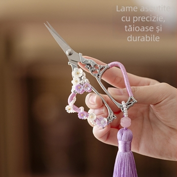 Foarfece pentru ceai pentru femei, stil vintage, pentru ceai la pliculețe, oțel inoxidabil, stil chinezesc, accesorii pentru ceai