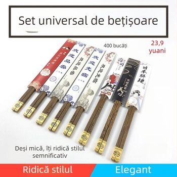 Capace de bețișoare din hârtie Kraft, de unică folosință, cu logo, pentru bucătărie japoneză