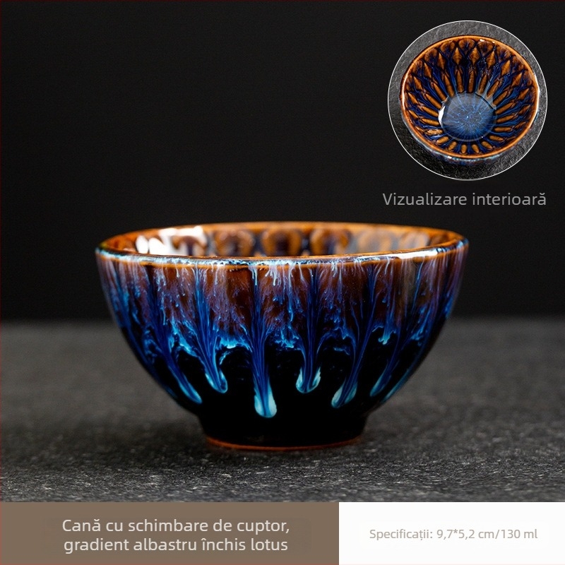 Ceșă de ceai din porțelan, obiect decorativ ceramic pentru casă