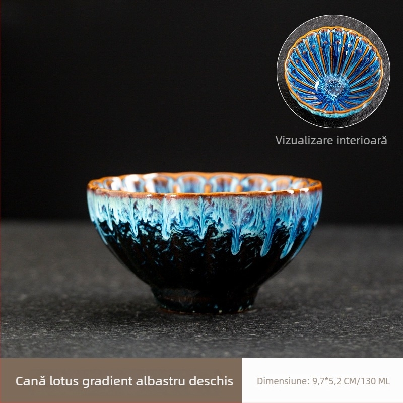 Ceșă de ceai din porțelan, obiect decorativ ceramic pentru casă