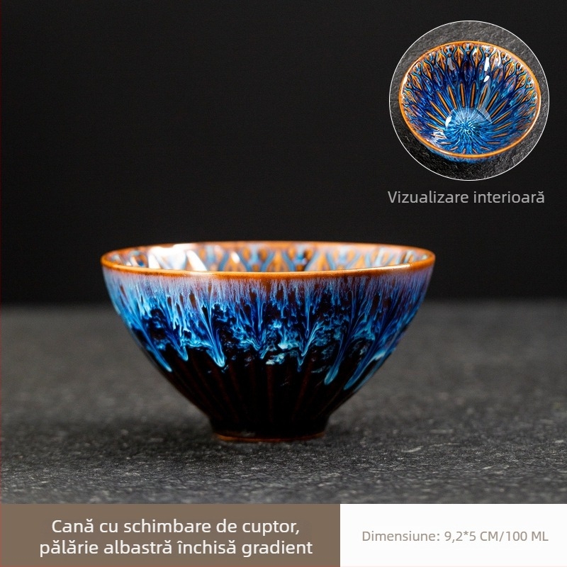 Ceșă de ceai din porțelan, obiect decorativ ceramic pentru casă