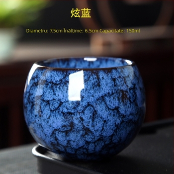 Ceașcă Dragon Egg Jianware, ceașcă ceramică pentru espresso cu motiv dragon, anti-răsturnare, încălzire a mâinilor