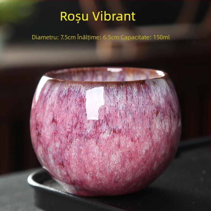 Ceașcă Dragon Egg Jianware, ceașcă ceramică pentru espresso cu motiv dragon, anti-răsturnare, încălzire a mâinilor