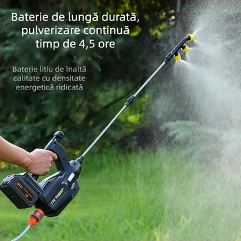 Pistol de pulverizare electric cu presiune înaltă pentru aplicarea pesticidelor și dezinfectare, utilizare agricolă și casnică, baterie litiu înlocuibilă, conector Makita, încărcare universală