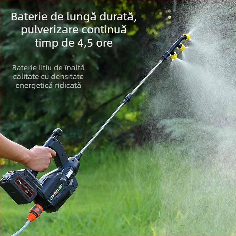 Pistol de pulverizare electric cu presiune înaltă pentru aplicarea pesticidelor și dezinfectare, utilizare agricolă și casnică, baterie litiu înlocuibilă, conector Makita, încărcare universală