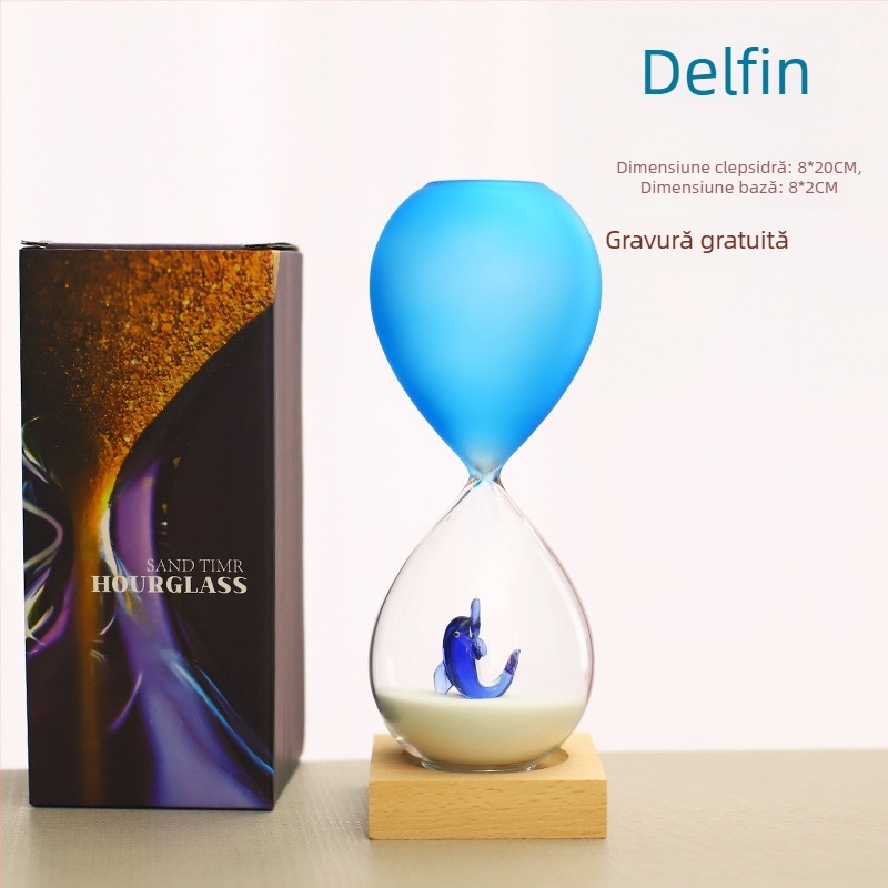 Clepsidră decorativă personalizată – cadou pentru Ziua Copilului, ziua de naștere, Qixi și Ziua Îndrăgostiților
