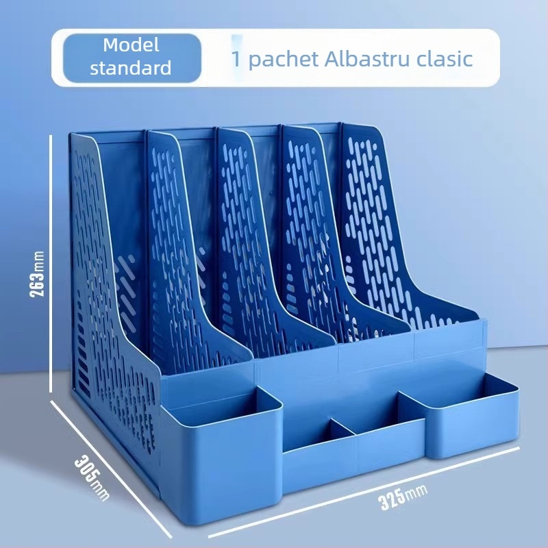 Raft de fișiere din plastic cu patru coloane