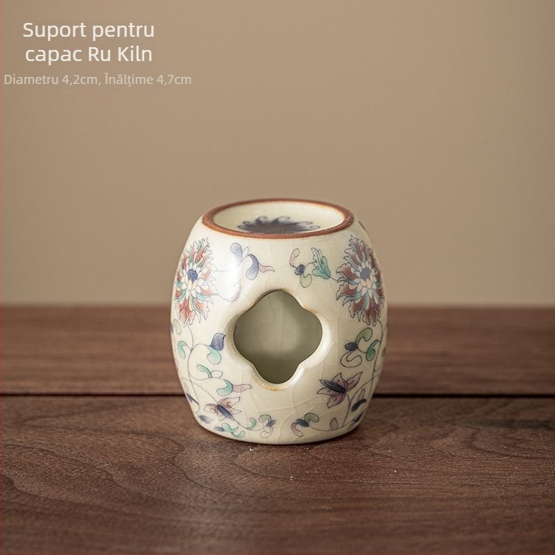Suport ceramic pentru capacul ceainicului, suport pentru capacul vasului de ceai, accesorii set ceai, decor Tea Pet