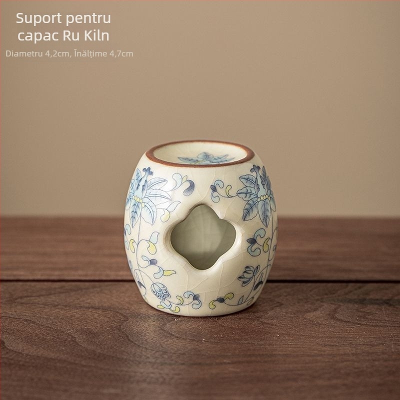 Suport ceramic pentru capacul ceainicului, suport pentru capacul vasului de ceai, accesorii set ceai, decor Tea Pet