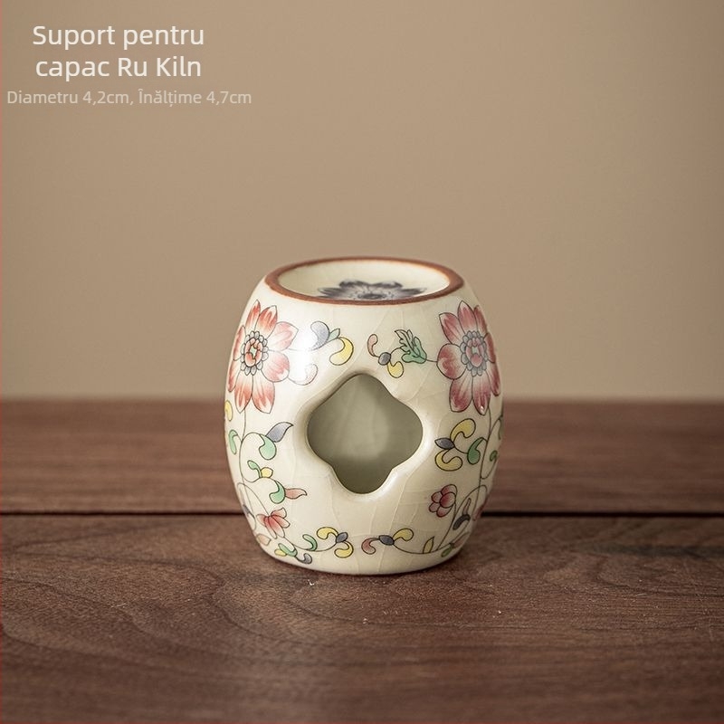 Suport ceramic pentru capacul ceainicului, suport pentru capacul vasului de ceai, accesorii set ceai, decor Tea Pet