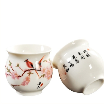 Set Jingdezhen Kung Fu din ceramică – porțelan albastru-alb, ceainic și cești, set complet pentru uz casnic, pahare rezistente la temperatură