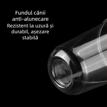 Cupe PET de unică folosință pentru ceai cu lapte, formă în U, diametru 90 mm