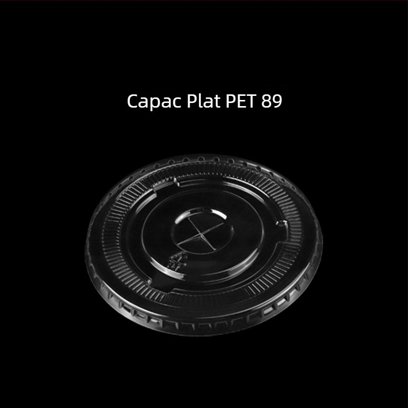 Cupe PET de unică folosință pentru ceai cu lapte, formă în U, diametru 90 mm