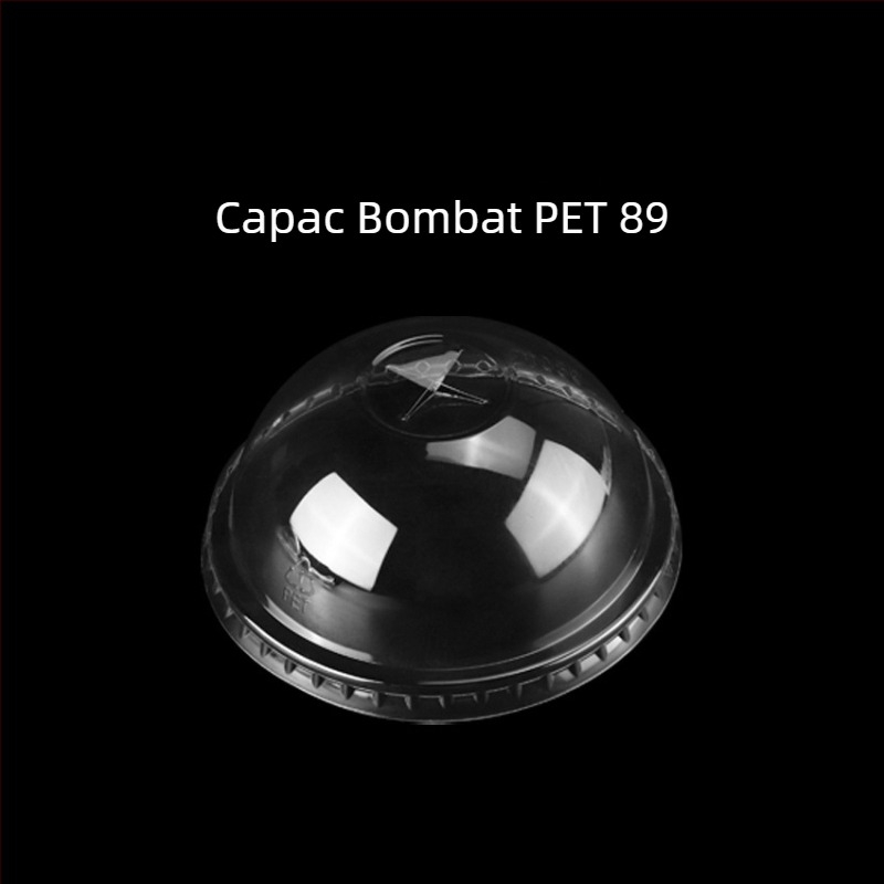 Cupe PET de unică folosință pentru ceai cu lapte, formă în U, diametru 90 mm