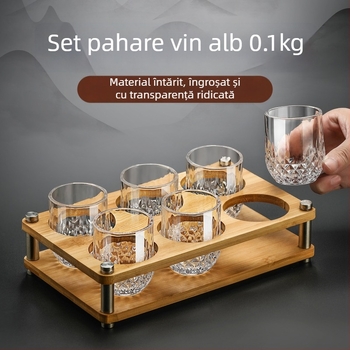 Set de pahare pentru băuturi spirtoase, sticlă de înaltă calitate, uz casnic, 100 ml
