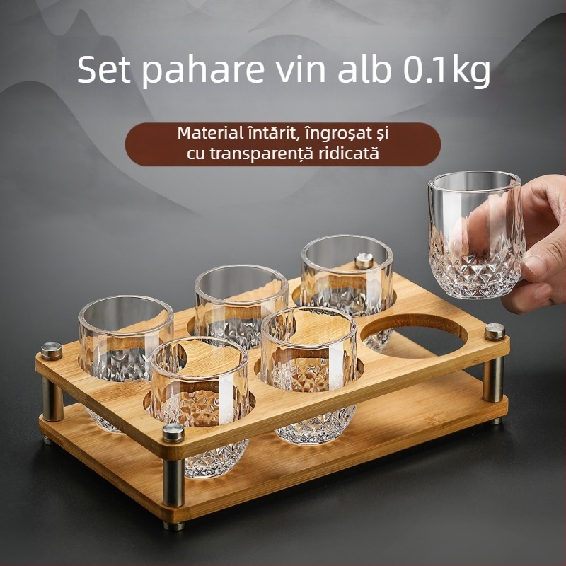 Set de pahare pentru băuturi spirtoase, sticlă de înaltă calitate, uz casnic, 100 ml