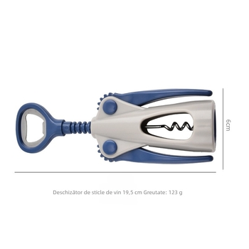 Deschizător de vin din ABS plastic, manual, multifuncțional