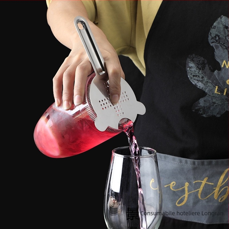 Filtru Hawthorne din oțel inoxidabil – stil european pentru cocktailuri, separare a cuburilor de gheață