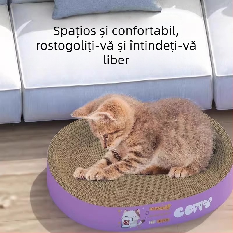Plăcuță de zgâriat integrată cu stâlp vertical din sisal, extra-large, rezistentă la uzură și fără scame, adăpost pentru pisici pentru toate anotimpurile