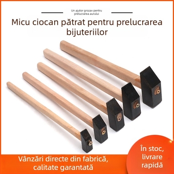 Ciocan mic de fier – Ciocan pătrat pentru prelucrare metalică și finisare bijuterii din aur și argint