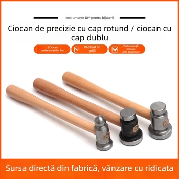 Ciocan mic de fier – Ciocan pătrat pentru prelucrare metalică și finisare bijuterii din aur și argint
