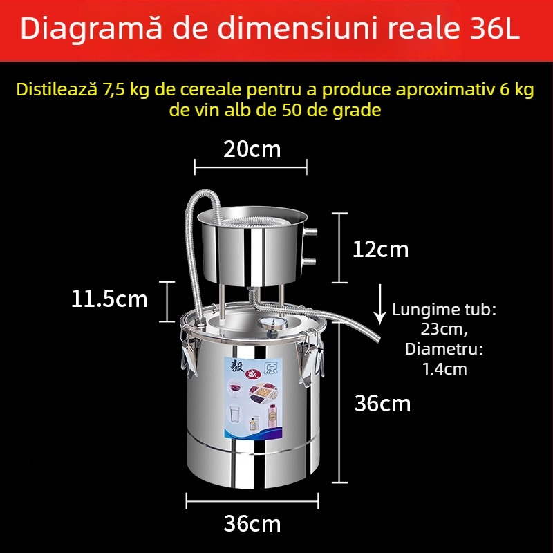 Distilator compact pentru uz casnic – echipament de distilare pentru băuturi spirtoase, la scară mică
