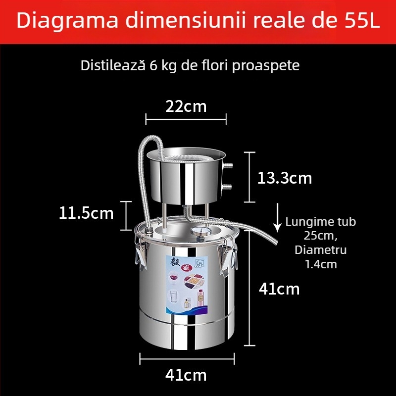 Distilator compact pentru uz casnic – echipament de distilare pentru băuturi spirtoase, la scară mică