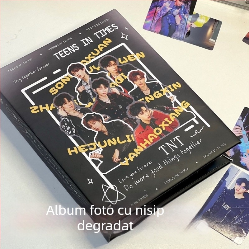 Set de 20 albume pentru carduri cu copertă rigidă, pagini detașabile, secțiuni pătrate pentru depozitarea idolilor — Albume foto Guka