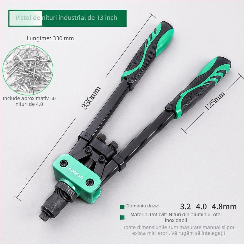 Pistol manual de nituri pentru uz casnic, dispozitiv mic de nituri, calitate industrială, economisire de efort