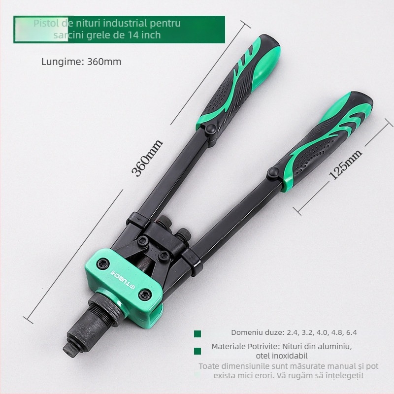 Pistol manual de nituri pentru uz casnic, dispozitiv mic de nituri, calitate industrială, economisire de efort