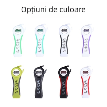 Oțel inoxidabil, deschizător de bere cinci în unu și deschizător de conserve patru în unu, unealtă de bucătărie multifuncțională, design creativ