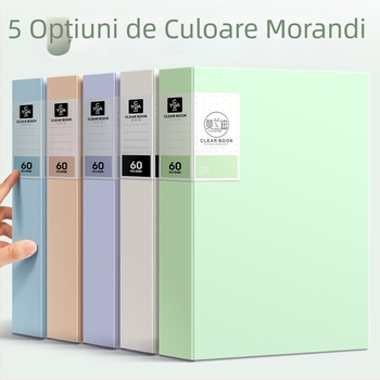 Mapă Morandi A4 cu inserții transparente pentru documente, lucrări de examen și partituri