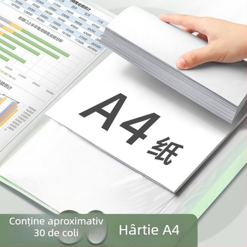 Mapă Morandi A4 cu inserții transparente pentru documente, lucrări de examen și partituri