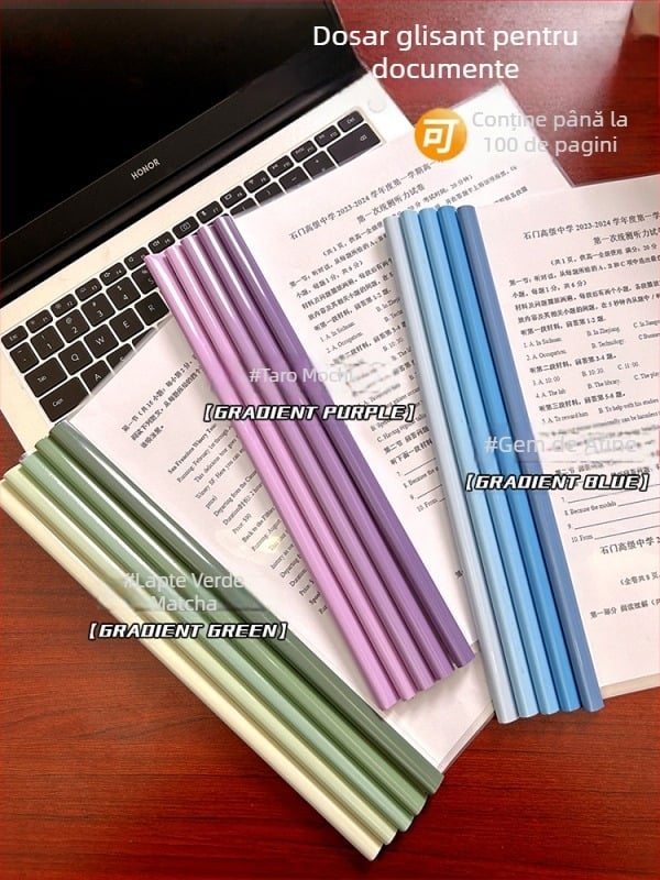 Dosar A4 cu arc de suspensie, inserții transparente, capacitate mare pentru documente, rechizite de birou
