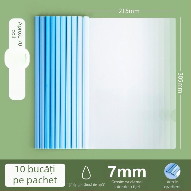 Dosar A4 cu arc de suspensie, inserții transparente, capacitate mare pentru documente, rechizite de birou