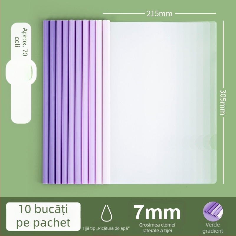 Dosar A4 cu arc de suspensie, inserții transparente, capacitate mare pentru documente, rechizite de birou