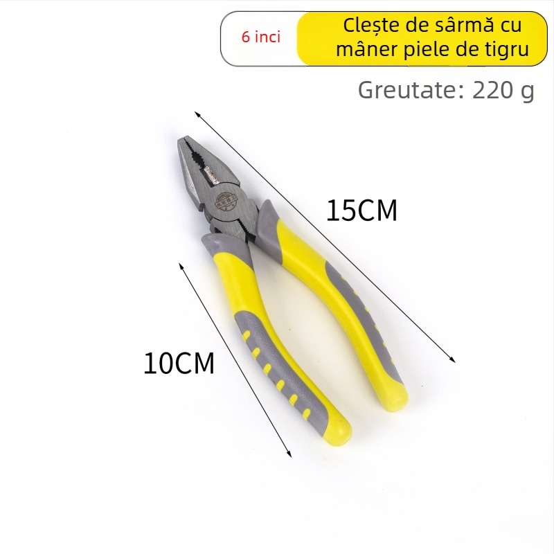 Clește multifuncțional pentru dezizolarea cablurilor, 9 inch; clește pentru cabluri, 8 inch; clește cu nas subțire; clește diagonal 6 inch; clește industrial cu mecanism de blocare
