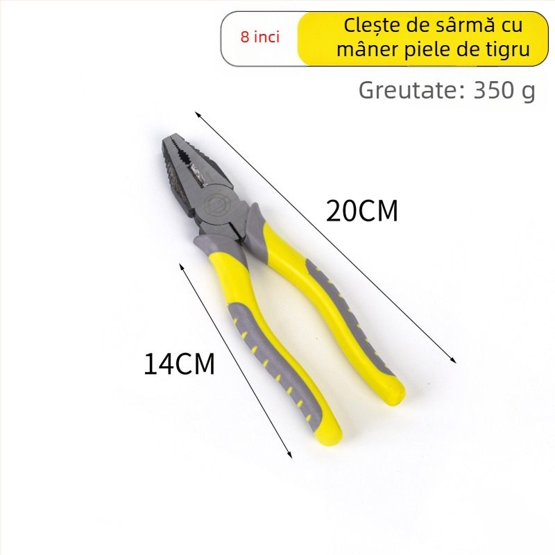 Clește multifuncțional pentru dezizolarea cablurilor, 9 inch; clește pentru cabluri, 8 inch; clește cu nas subțire; clește diagonal 6 inch; clește industrial cu mecanism de blocare