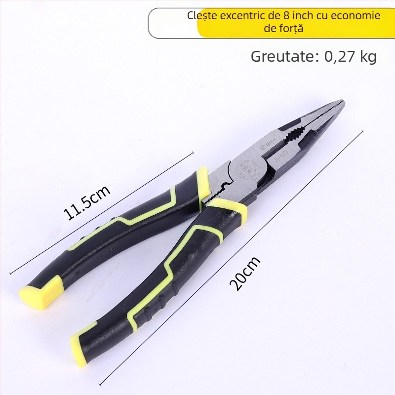 Clește multifuncțional pentru dezizolarea cablurilor, 9 inch; clește pentru cabluri, 8 inch; clește cu nas subțire; clește diagonal 6 inch; clește industrial cu mecanism de blocare