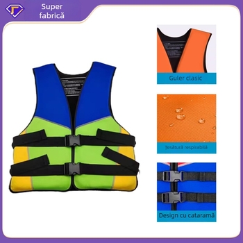 Vestă de salvare din neopren, flotabilitate mare, pentru dragon boat și utilizare pe ambarcațiuni montate pe mașină, portabilă, pentru adulți și copii