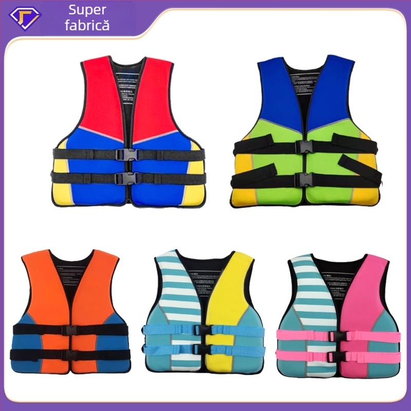 Vestă de salvare din neopren, flotabilitate mare, pentru dragon boat și utilizare pe ambarcațiuni montate pe mașină, portabilă, pentru adulți și copii