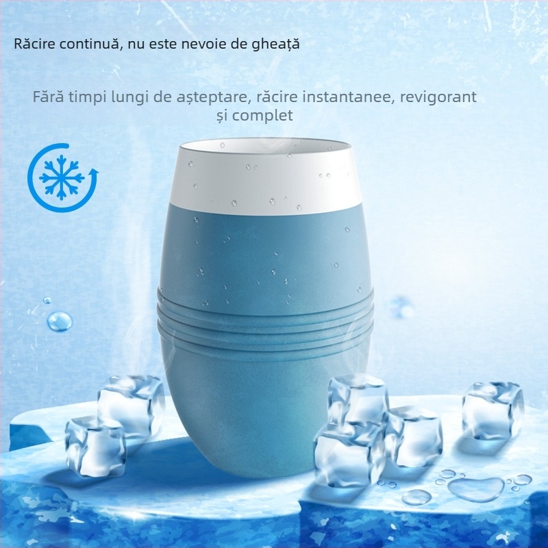 Pahare din silicon cu pereți dubli, formă ou, pentru vin și băuturi, menținerea frigului, camping, cadou