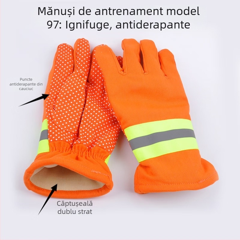 Mănuși de pompier Yianlong, certificare 3C, rezistente la foc, izolație termică, rezistente la abraziune, mănuși de antrenament