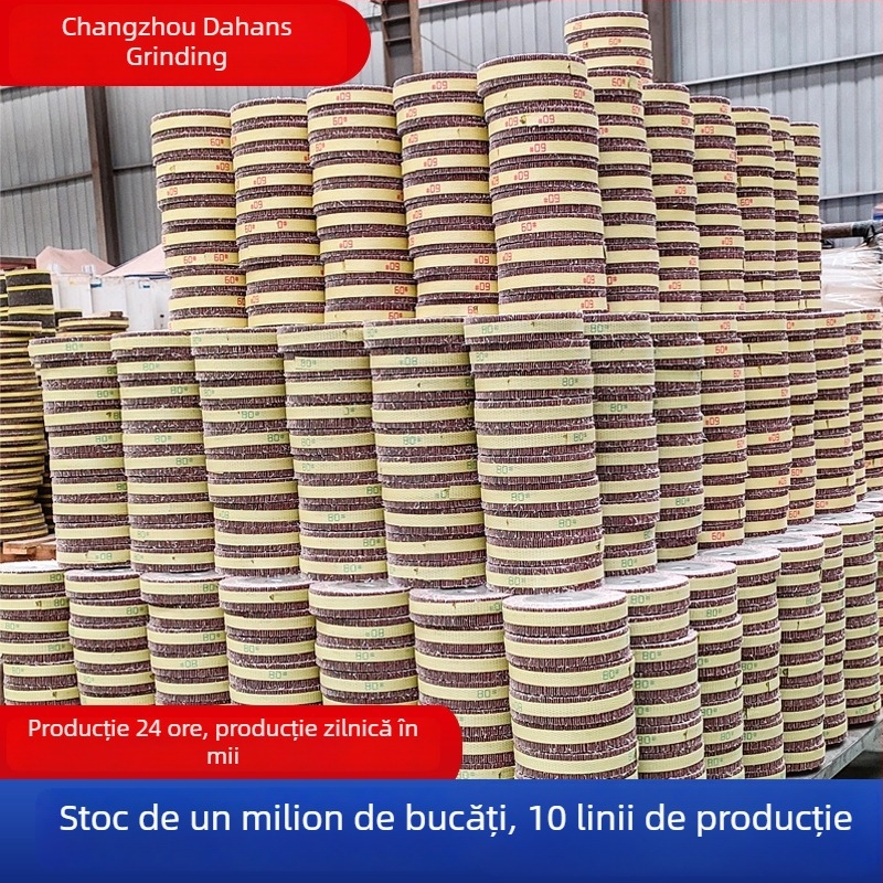 Roată lamelară pentru lustruirea oțelului inoxidabil, oxid de aluminiu pentru îndepărtarea oxidului